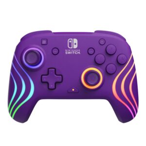 PDP Afterglow wave Wireless Controller for Nintendo Switch, Purple - Image 1