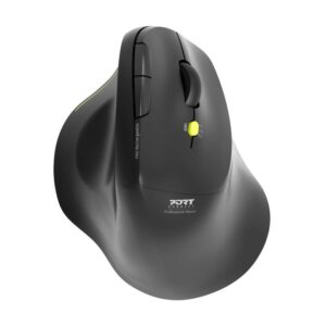 PORT CONNECT Ergo Soft COLLECTION, belaidė pelė, USB-A/Bluetooth, 2.4GHz, 1600DPI, juodos spalvos
