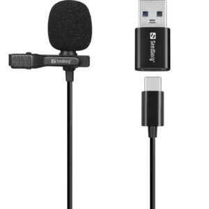 Sandberg Streamer USB Clip Microphone - Image 1