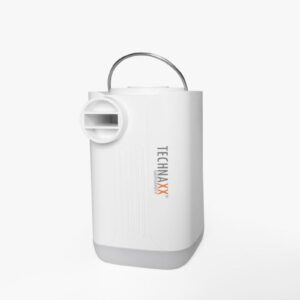 Technaxx Mini Battery Air Pump Pro with Powerbank Function, White (TX-299)
