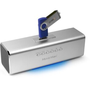 Technaxx MusicMan, baterie 600 mAh, FM-Radio, USB, silver - Image 1