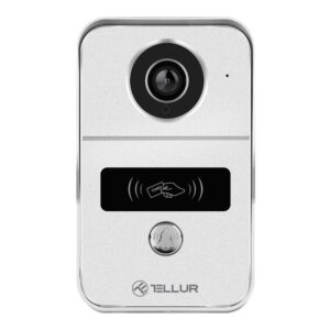 Tellur Smart WiFi Video DoorBell , 1080P, Unlock function, Indoor chime, Grey - Image 1
