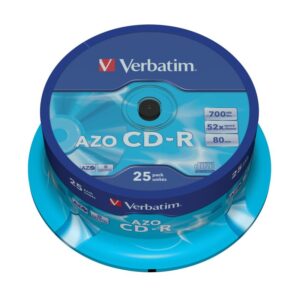 CD-R Verbatim DLP 700MB (80min) 52x Crystal 25-cake