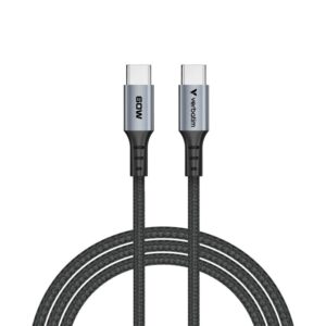 Verbatim cable Sync & Charge USB-C to USB-C 60W 120 cm, Black - Image 1