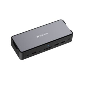 Verbatim USB-C Pro Docking Station CDS-15SSD, 15ports: SSD, USB A/C, HDMI, DP, Audio,SD+microSD,RJ45