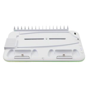 White Shark KIMURA-2 Cooling Pad/Stand + 2x Charging Station for PS5, PS5 Slim, White/Gray