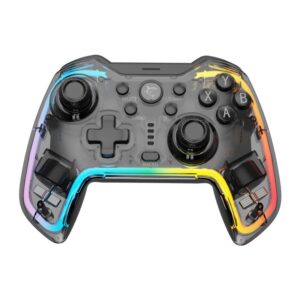 White Shark Wireless Gamepad PRAETORIAN,for PC, PS3/PS4, Android,iOS,Nintendo, RGB,Transparent