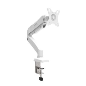 PORT CONNECT MONITOR ARM VESA SINGLE SCREEN white