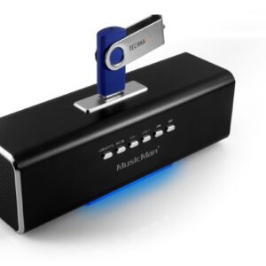 Technaxx MusicMan, baterie 600 mAh, FM-Radio, USB, black - Image 1