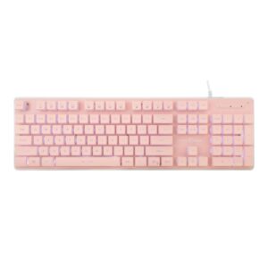 White Shark gaming membrane keyboard TACHI, US layout, Pink (GK-003441) - Image 1