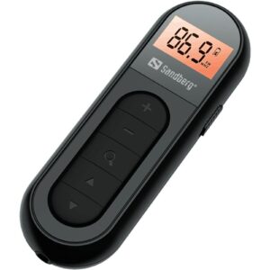 Sandberg Pocket Radio FM Recharge,  Rechargeable Baterie, Display, Black - Image 1