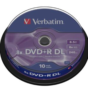 DVD+R Verbatim 8,5 GB (240min) DL 8x 10-cake