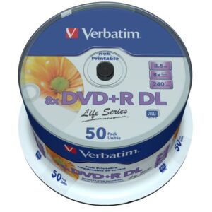DVD+R Verbatim 8,5 GB (240min) DL 8x Printable Life series 50-cake