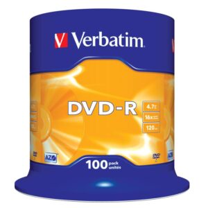 DVD-R Verbatim 4,7 GB (120min) 16x 100-cake - Image 1