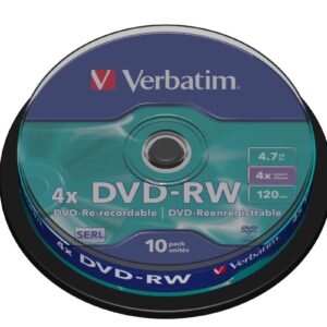 DVD-RW Verbatim 4,7GB 4x 10-cake