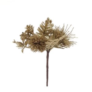 Dirbtinė šakelė Christmas Touch, aukso, 18 cm