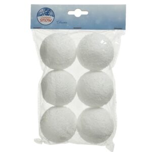 Eglutės žaisliukai 470929, baltas, plastikas, 6 vnt.