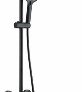 Dušo komplektas su maišytuvu Invena Rikia, juoda