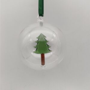 Eglutės žaisliukas Christmas Touch, 8 cm, stiklas