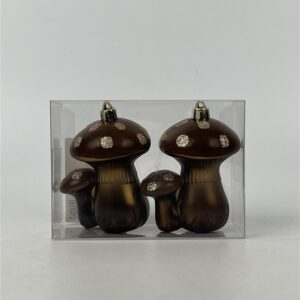 Eglutės žaisliukai Christmas Touch, 9 cm, plastikas, 2 vnt. - Image 2