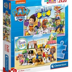 Dėlionės komplektas Clementoni Paw Patrol, 27x18.5, 40 dal.