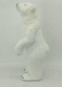 Dekoracija Meškutė Christmas Touch, 63 cm, balta - Image 1