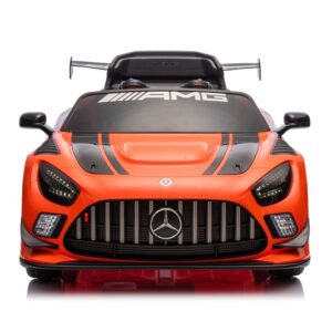 Vaikiškas elektromobilis Mercedes AMG GT3, juoda/oranžinė