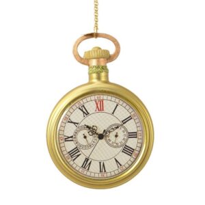 Eglutės žaisliukas Christmas Touch Clock, 11.7 cm, stiklas