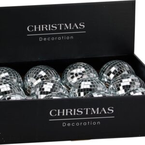 Eglutės žaisliukas, sidabro, 10 cm - Image 2