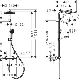 DUŠO KOMPLEKTAS ACTIVERA S HG ECOSMART CHROMAS - Image 3