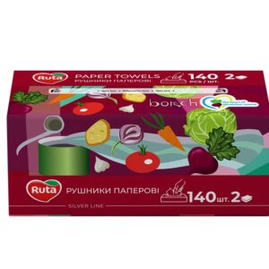 Popierinis rankšluostis Rūta 140 lapelių, 2 sl - Image 1