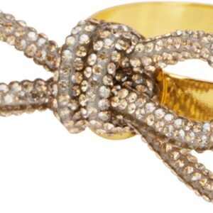 Servetėlių žiedai, aukso, 4 vnt. - Image 3