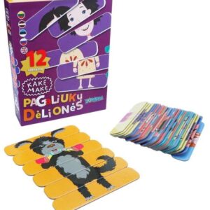 Mokomieji mediniai pagaliukai, dėlionė Kadabra Kake Make