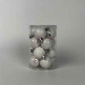 Eglutės žaisliukai Christmas Touch, D4 cm, plastik., 16 vnt.