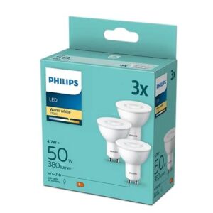 Lemputė Philips LED, PAR16, 2700 °K GU10 4.7 W 380 lm 3 vnt - Image 2