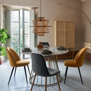 Valgomojo kėdė Atmosphera Roka, pilka/švruda,51x44x85x5cm - Image 3