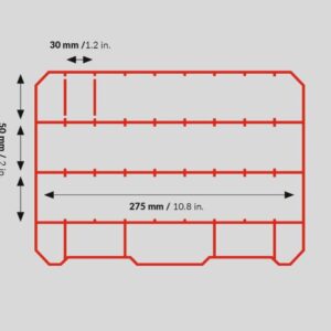 Smulkmenų lagaminėlis Qbrick 290 x 220 x 54 mm - Image 3