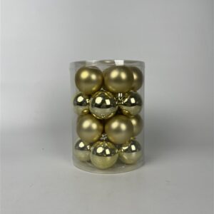 Eglutės žaisliukai Christmas Touch, D6 cm, plastik., 20 vnt.