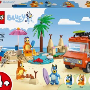 LEGO® Bluey Bluey's Beach & Family Car Trip 11202, 133 pcs