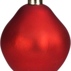 Eglutės žaisliukas, raudonas, 10 cm, stiklas - Image 2