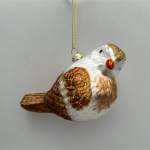 Eglutės žaisliukas Christmas Touch, 12 cm, stiklas - Image 2