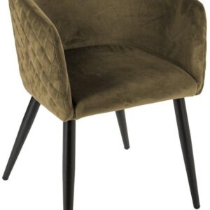 Krėslas Atmosphera Marlo Velvet, samanų,56x55x76cm