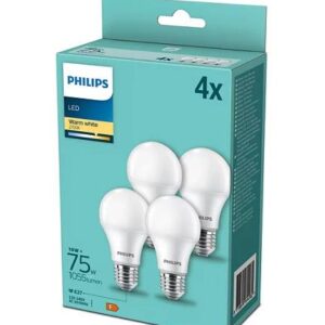Lemputė Philips LED, A60, 2700 °K, E27, 10 W, 1055 lm 4 vnt - Image 2