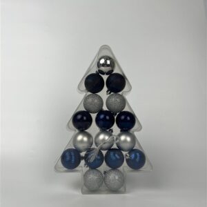 Eglutės žaisliukų rinkinys Christmas Touch, 5 cm, 17 vnt.