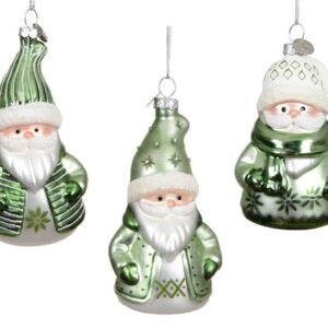 Eglutės žaisliukas Santa, 11 cm, stiklas