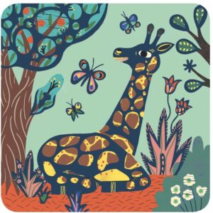 Raižymo rinkinys, gyvūnai Djeco, įvairių spalvų - Image 2