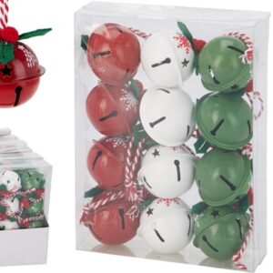 Dekoratyviniai varpeliai, raudona/žalia, 12 vnt. - Image 3