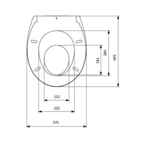 Unitazo dangtis Saniplast NEW EVEREST, balta - Image 3