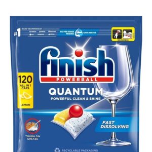 Indaplovės kapsulės, FINISH Quantum Lemon, 120 vnt.