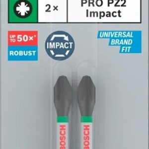 Smūginis atsuktuvo antgalis Bosch PZ2 55 mm, 2vnt - Image 3